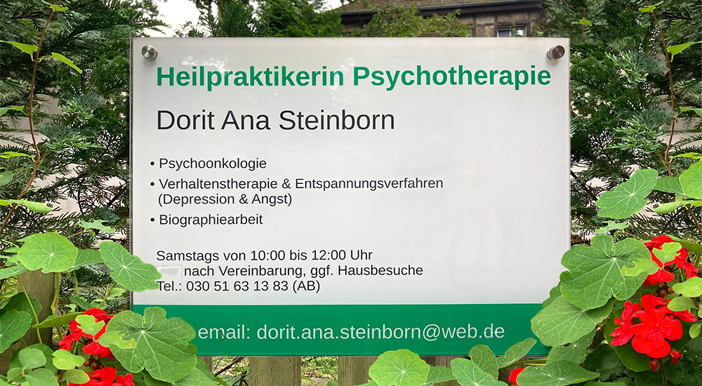 Dorit Ana Steinborn - Praxis Heilpraktikerin Psychotherapie