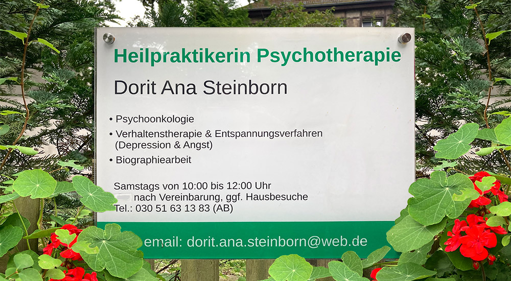 Dorit Ana Steinborn - Praxis Heilpraktikerin Psychotherapie Dorit Ana Steinborn - Praxis Heilpraktikerin Psychotherapie